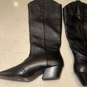 Steve Madden Sleek Black Heeled Boots
